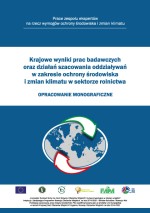 Krajowe wyniki prac badawczych oraz działań szacowania oddziaływań w zakresie ochrony środowiska i zmian klimatu w sektorze rolnictwa